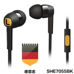 飞利浦 SHE7055耳机 入耳式 重低音运动耳机手机耳麦通用 慕尼黑 SHE7055